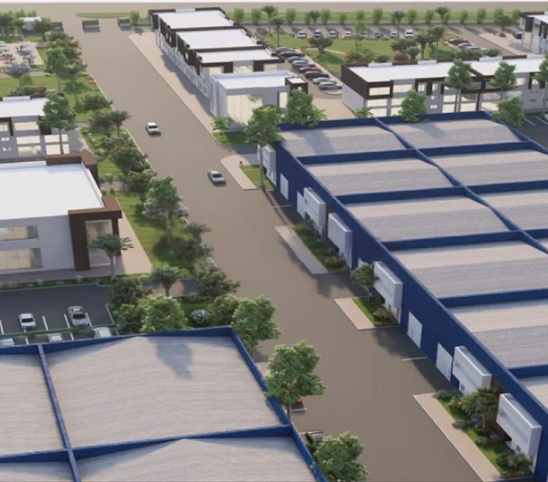 Hangar Industriel 375m² En Cours de Construction