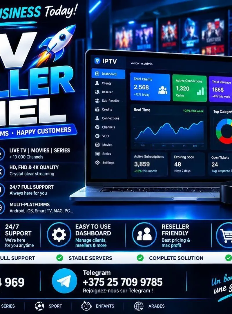 IPTV MAROC – MEILLEUR PANEL REVENDEUR IPTV