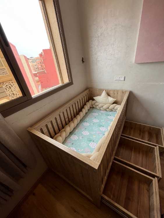 Lit bÉbÉ premium bois
