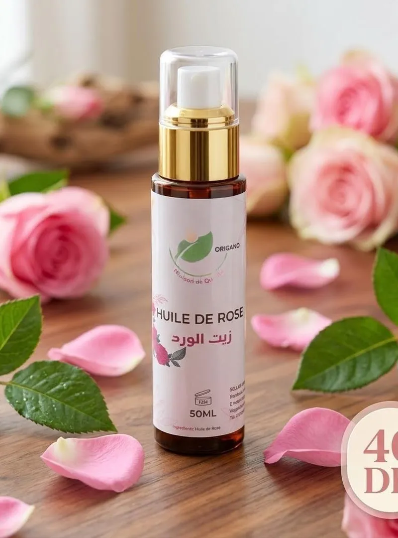 Huile de rose naturelle, pour la beauté et le soin de la peau