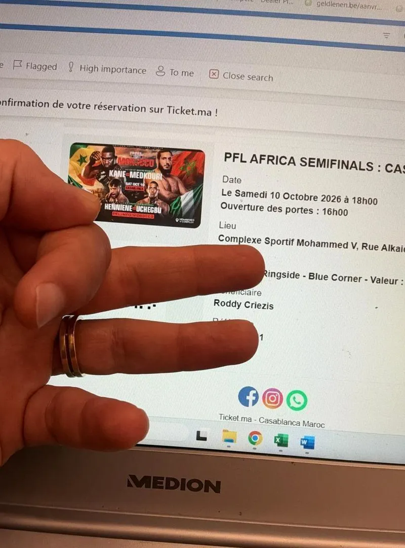 2 places Ringside PFL Maroc Casablanca