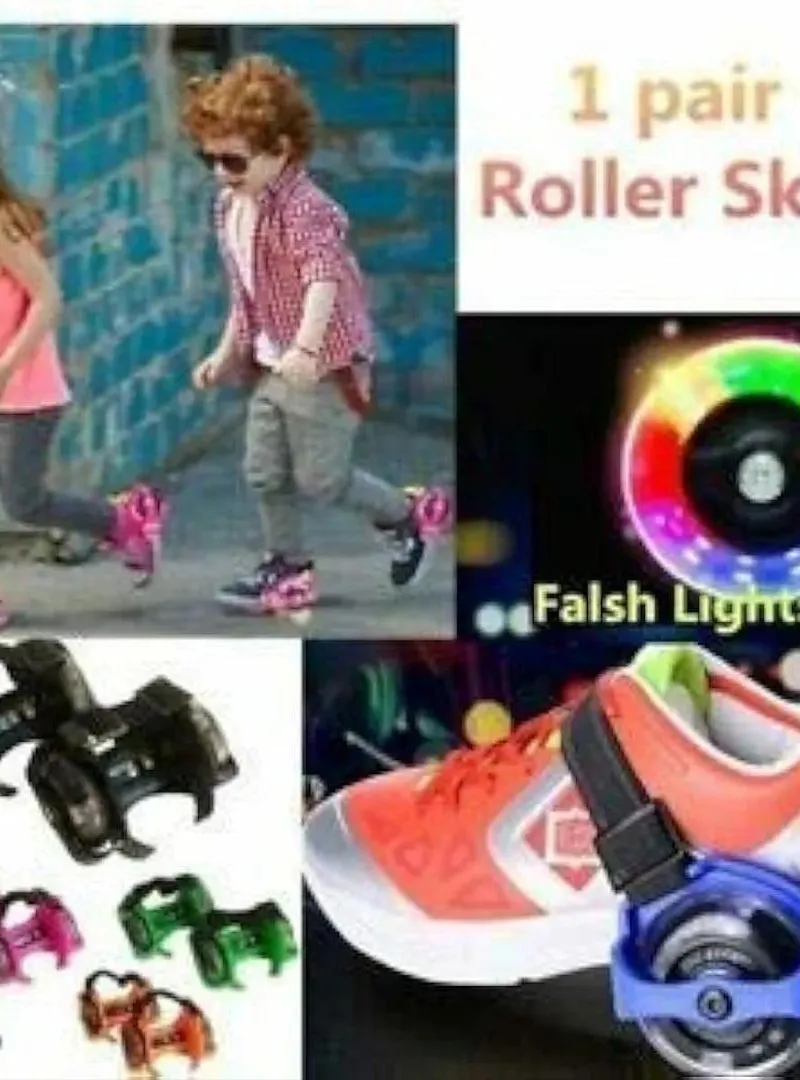 Roues de patinage réglables avec éclairage LED
