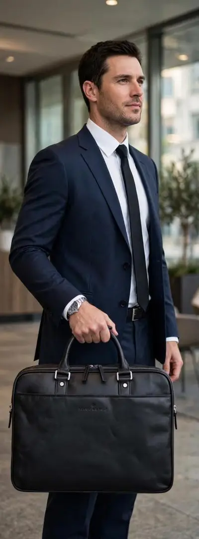 Sac en cuir véritable de marque hollandaise Castelijn & Beerens