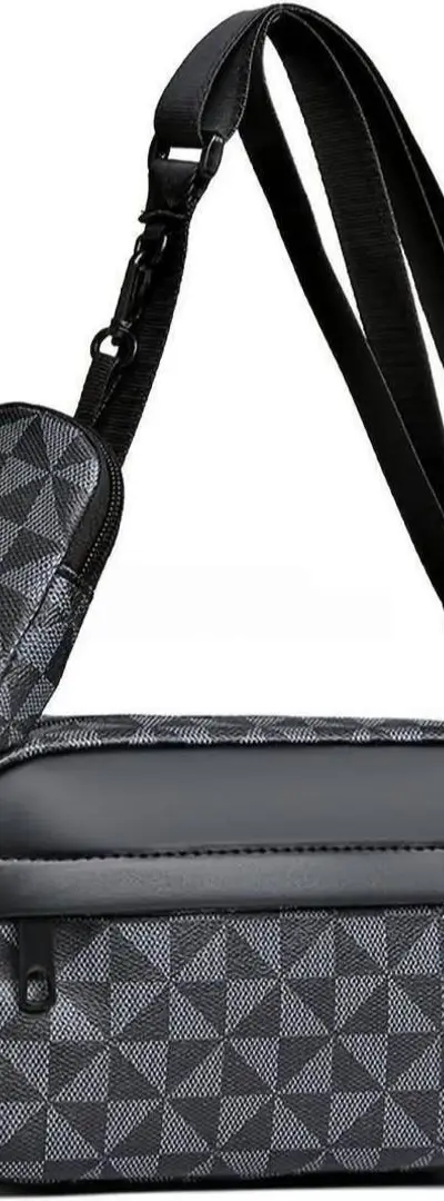 Sacoche homme élégante et neuve avec petite pochette