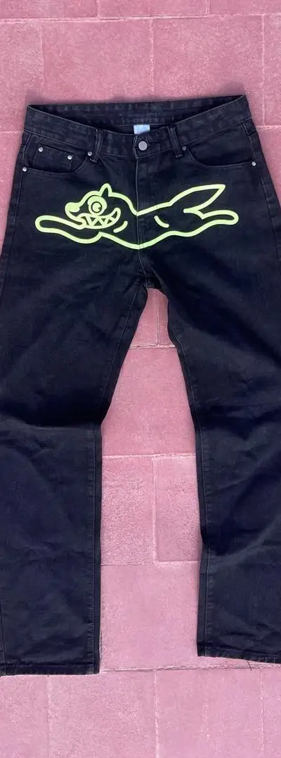 Jean Billionaire Boys Noir Graphique Chien