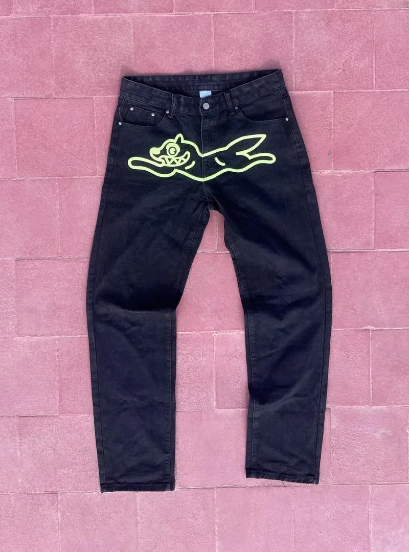 Jean Billionaire Boys Noir Graphique Chien