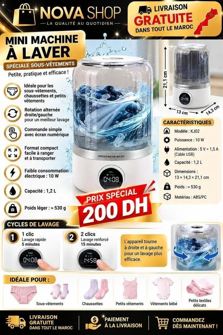 Mini machine à laver
