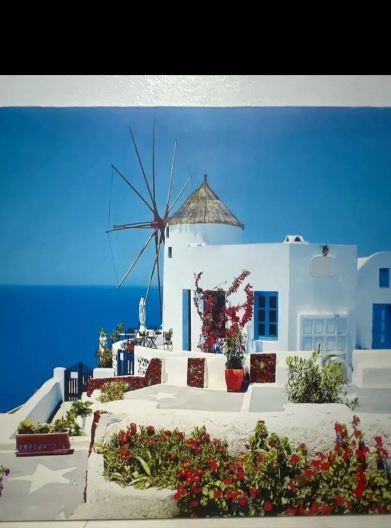 Tableau bleu de la mer