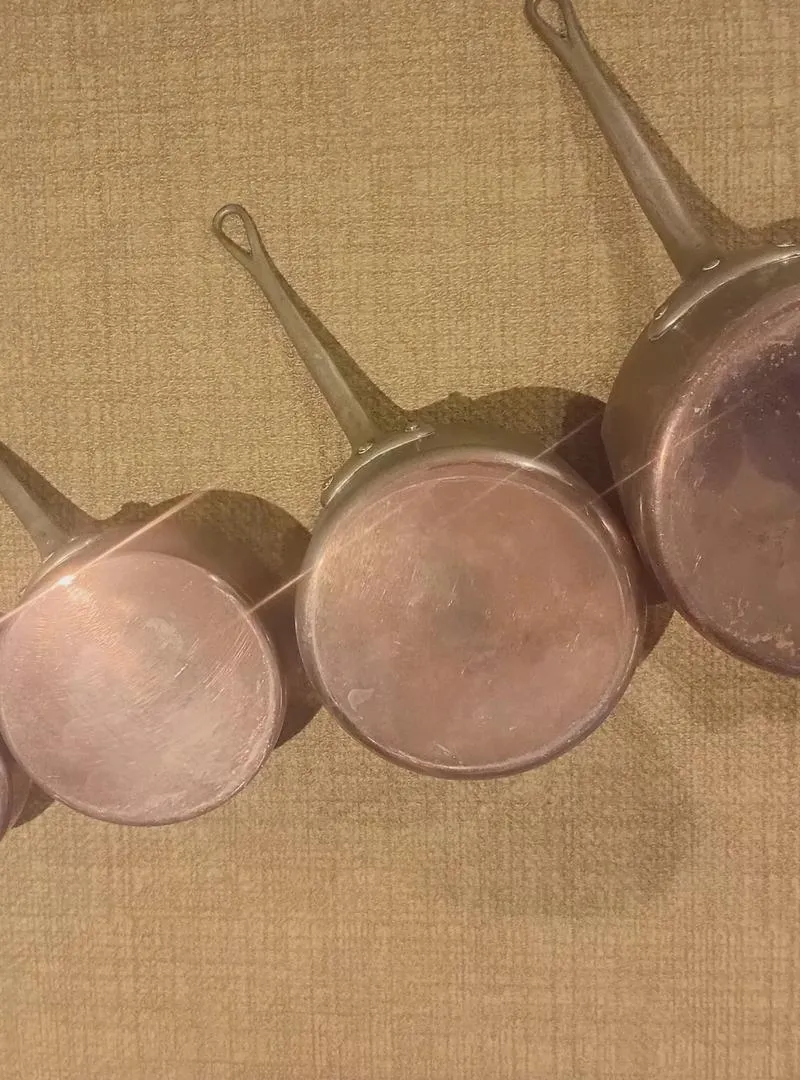 Casseroles en cuivre