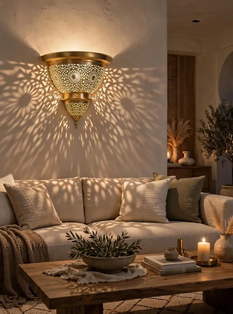 Luminaire Marocain Laiton Teardrop 450 DH