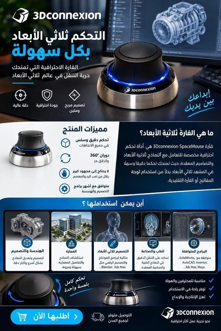 Souris et contrôleurs 3D de 3Dconnexion