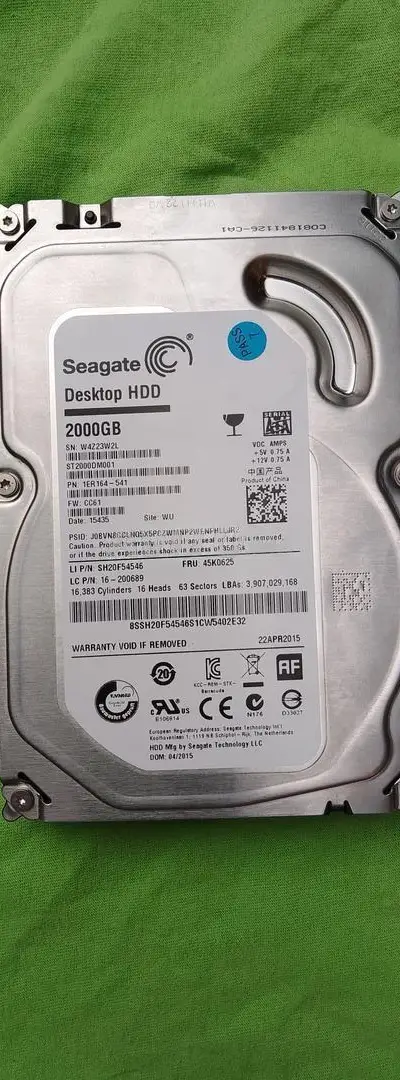 Disque Dur 2 Tera