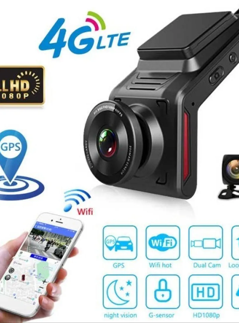 Caméra de voiture K18 4G LTE double Lentilles