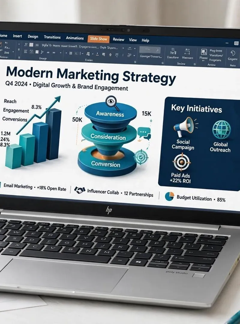 Conception et création de présentations PowerPoint professionnelles