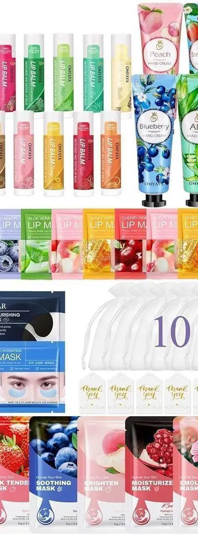 Coffret cadeau 70 pièces soins peau pour femmes