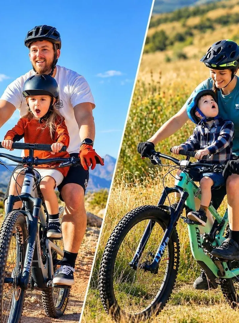 Selle vélo avant pour enfant avec guidon