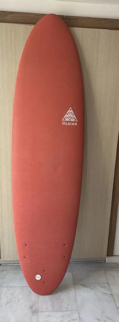 🏄‍♀️ Planche de surf OLAIAN 7’ – 500 orange