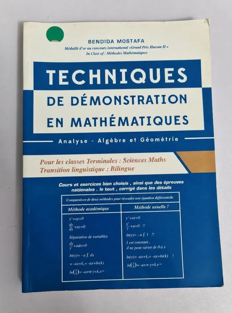 Livre Maths – Bac Sciences Maths
