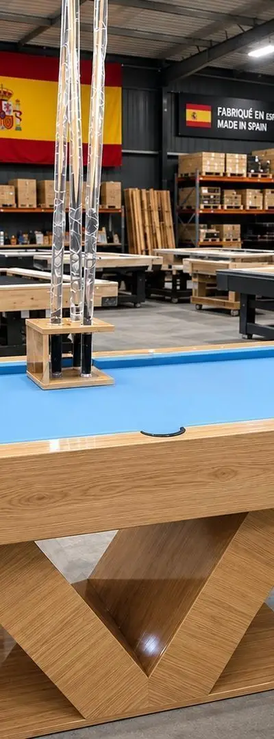 Table de billard de luxe en chêne