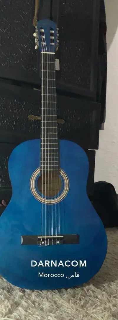 Nouveau classique guitare en bleu plus sac