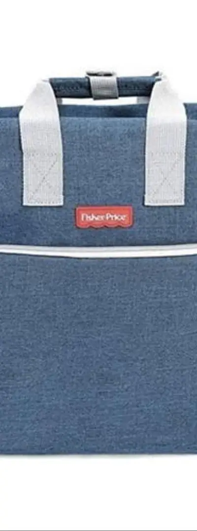 Sac à langer pratique pour bébé en tissu bleu