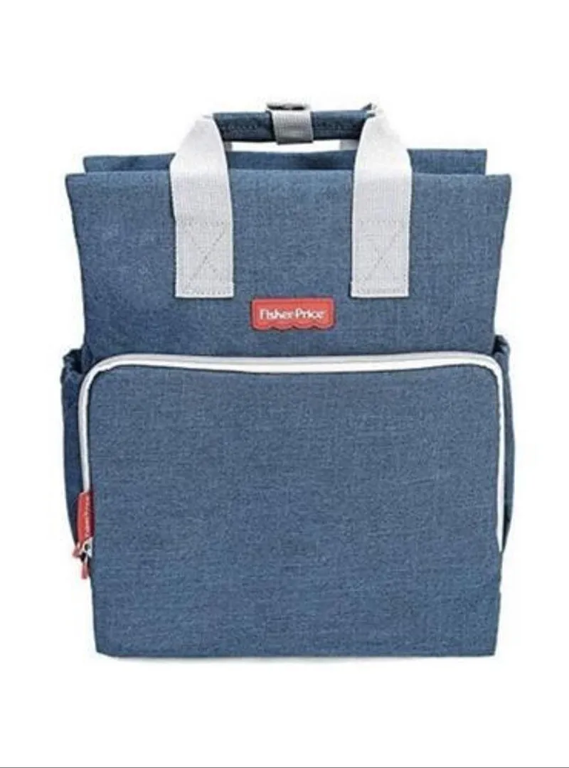 Sac à langer pratique pour bébé en tissu bleu