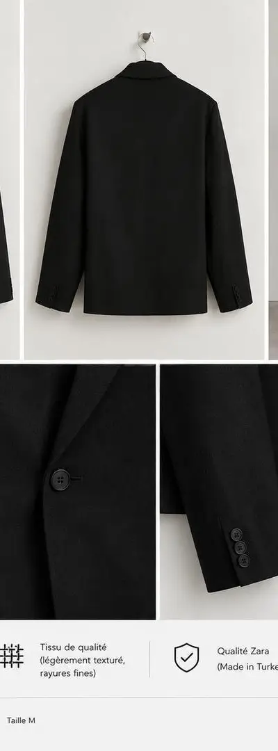 Blazer noir taille M