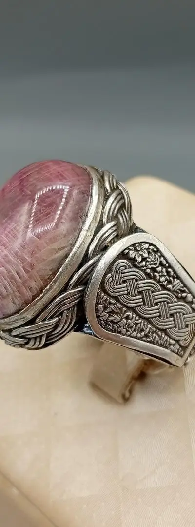 Bague saphir étoilé naturel