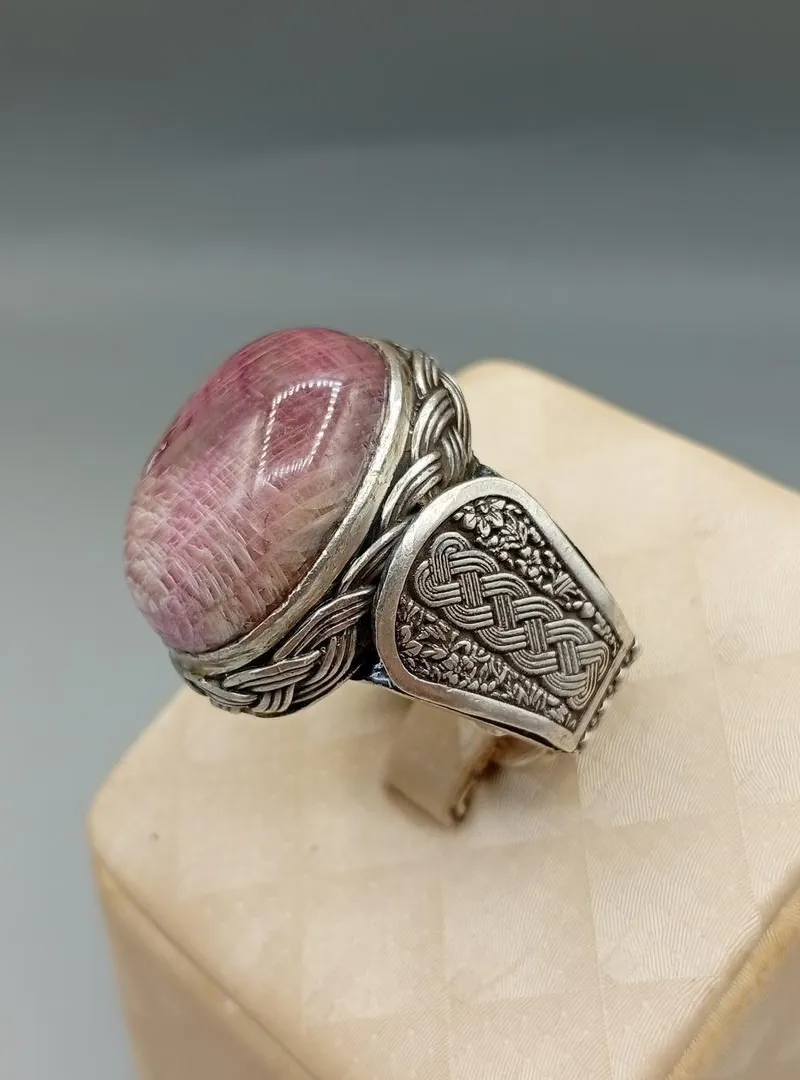 Bague saphir étoilé naturel