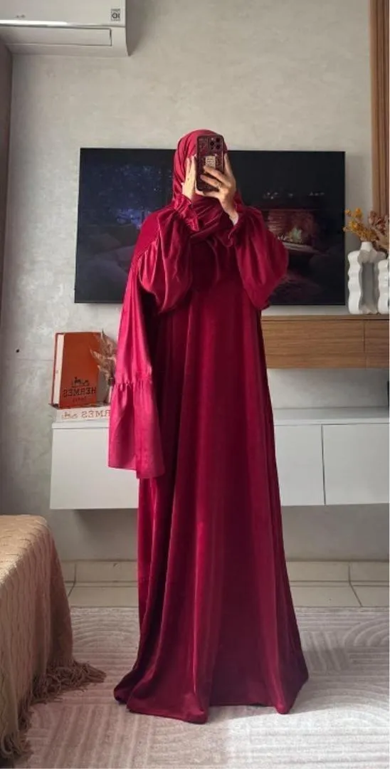 Abaya avec châle 2 pièces