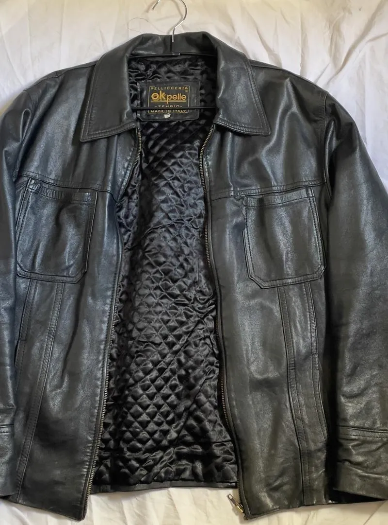 Veste cuir made in italy