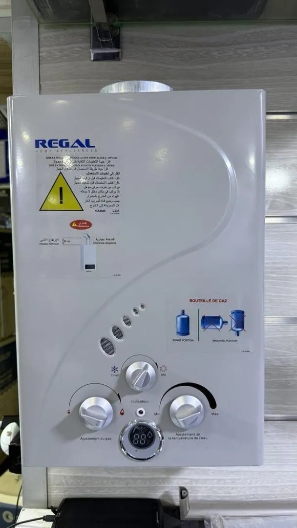 Chauffe-eau à gaz REGAL 6L en Promotion