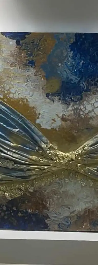 TABLEAU ART POURING 3D FAIT MAIN - DÉCO LUXE