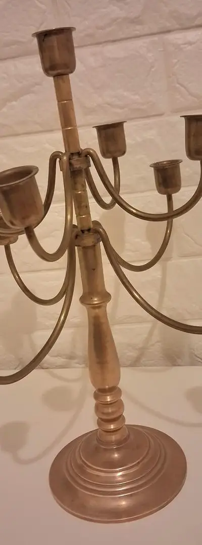 Bougeoir ancien en cuivre
