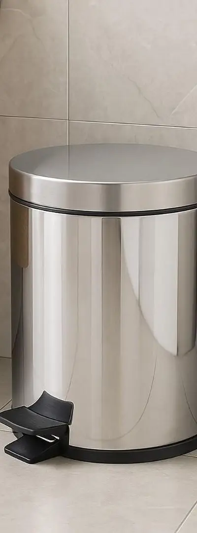 Poubelle à pédale inox