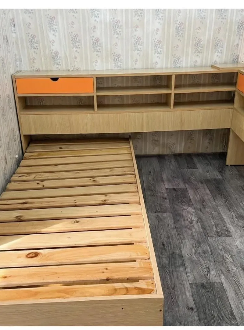 Lit 90x190 bureau rangement