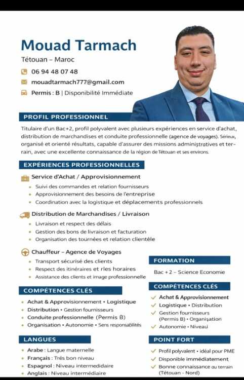 Commercial – Vendeur – Chauffeur-Livreur