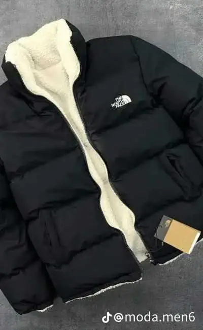 🔥 جاكيط The North Face Double Face 2 في 1 - الجدي