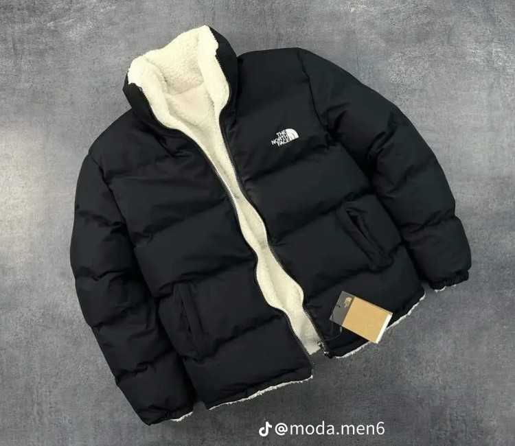 🔥 جاكيط The North Face Double Face 2 في 1 - الجدي