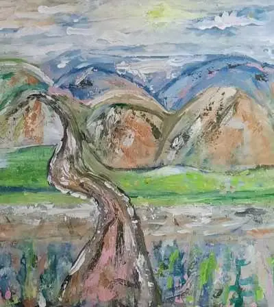 Paysage semi-abstrait