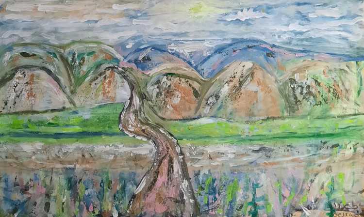 Paysage semi-abstrait