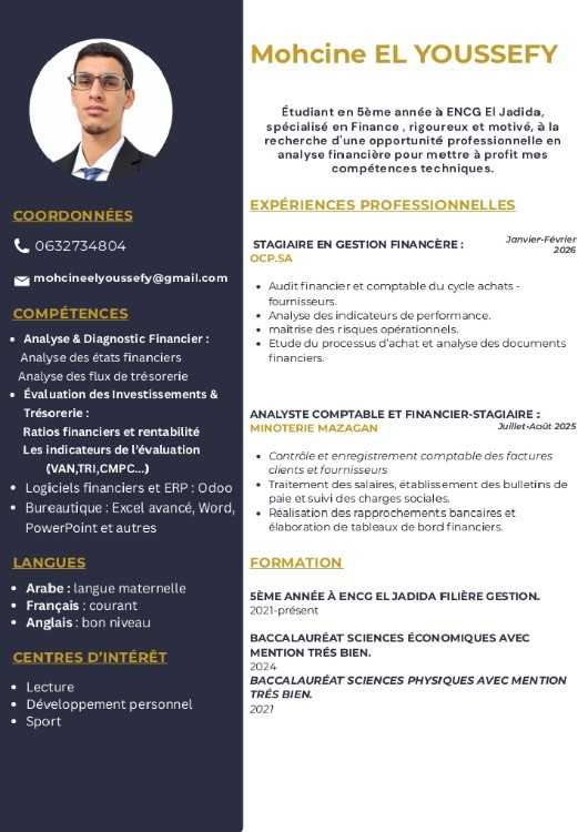 Stage PFE en finance