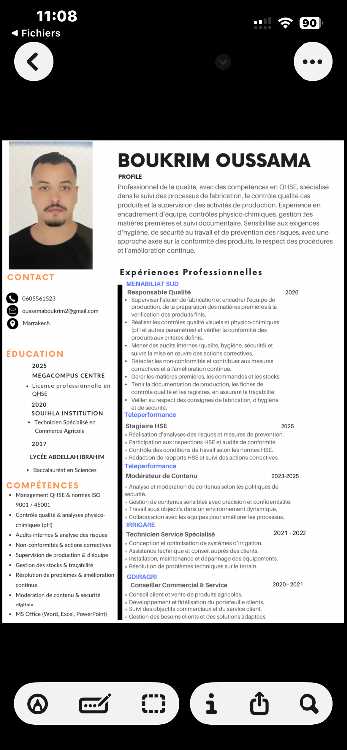 Responsable controle qualite produit