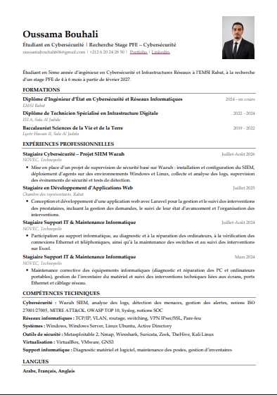 Stage pfe en cybersécurité – février 202