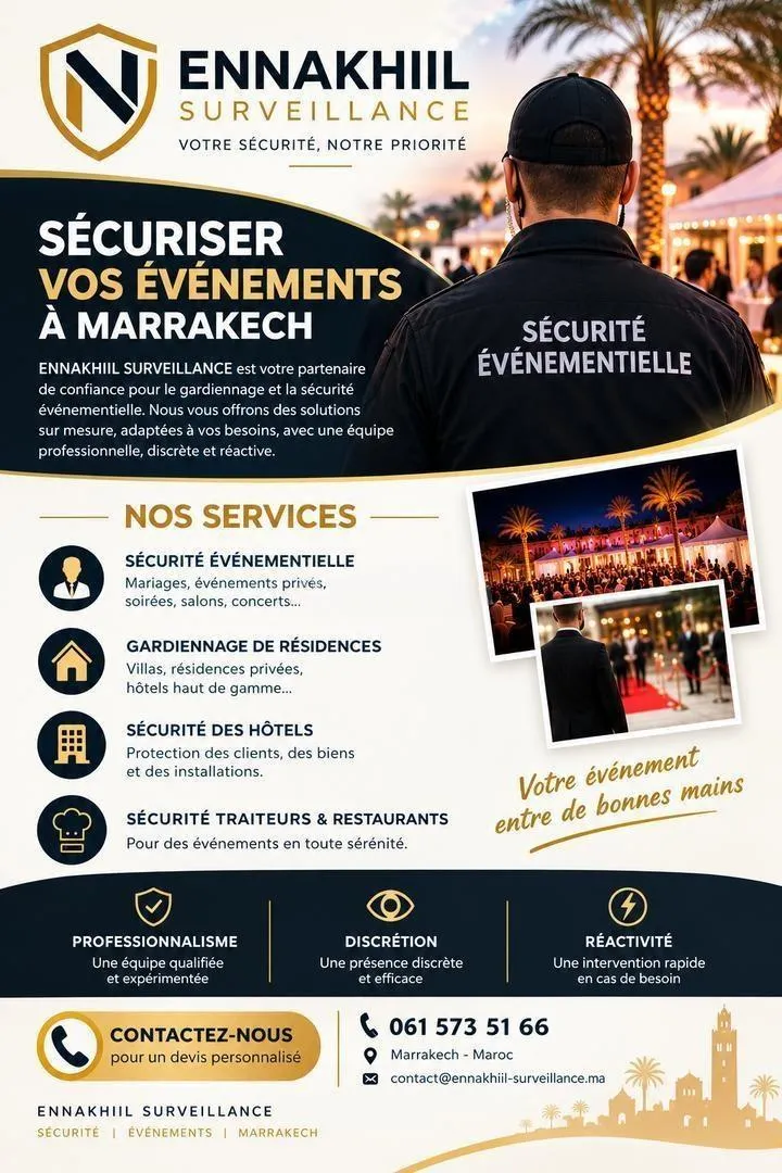 La sécurité événementielle à Marrakech