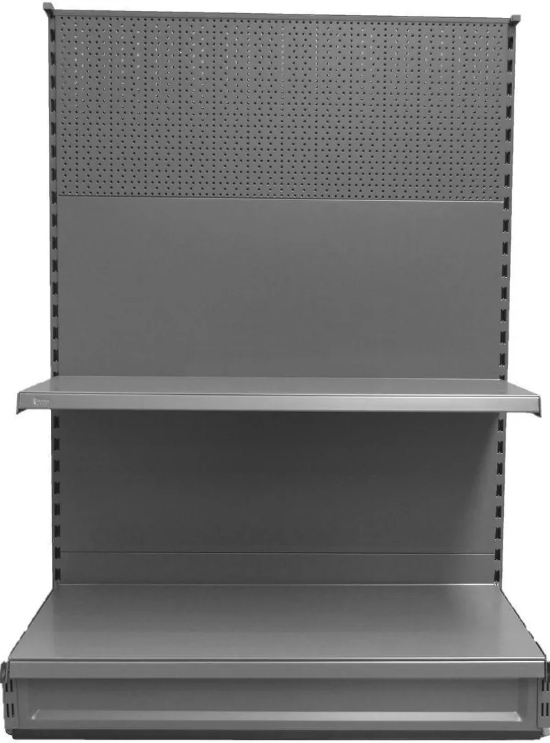 RAYONNAGE DE SUPERMARCHE EN GRIS