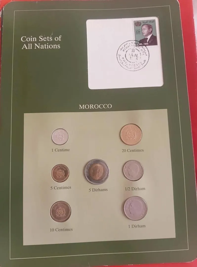 Ensemble de pièces marocaines
