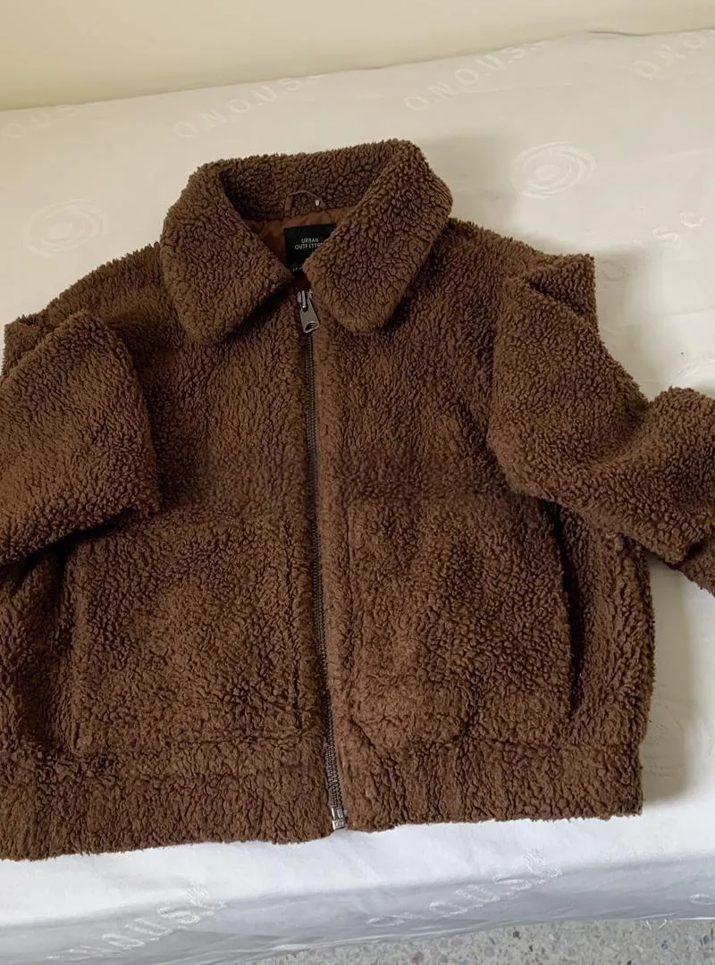 Veste Teddy Marron