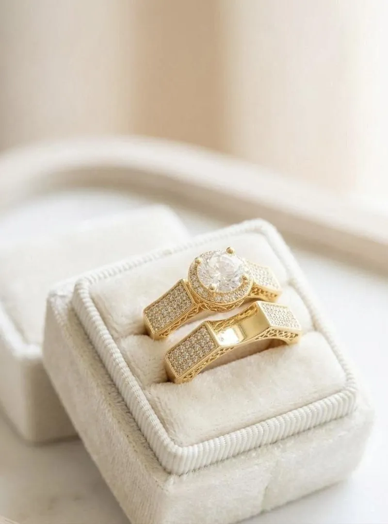 Bague de mariage en or chinois