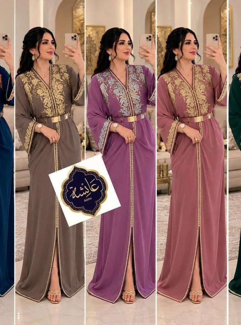 Caftan royal en crêpe
